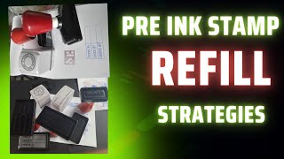 how to Refill Pre ink stamp easy way preinkstamprefill Flash stamp ink refill easily [upl. by Perzan693]