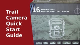 Trail Camera Quick Start Guide [upl. by Llewxam732]