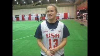 US Lacrosse National Convention Caitlyn McFadden Maryland and Team USA [upl. by Adaminah]