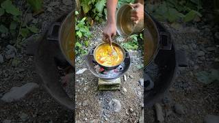 Outdoor Cooking In Jamaica  Jamaican Curry Beef  Rice jamaica offgrid outdoorcooking shorts [upl. by Earahs87]