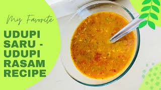 UDUPI SARU  UDUPI RASAM  MANGLORE RASAM  TOMATO RASAM  QUICK RASAM  TOMATO SARU  DAL RASAM [upl. by Cristine544]