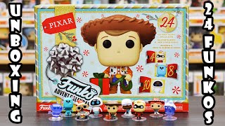 Opening the ENTIRE 2024 Pixar Funko Advent Calendar [upl. by Salvay12]