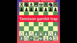 tennison gambit trap । scandinavian defense trap । chess traps । checkmate tricks । chess tricks [upl. by Hutchins]