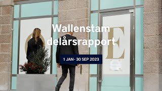 Wallenstam delårsrapport 3 2023 [upl. by Accebar]