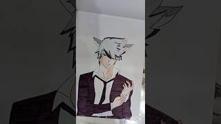 DRAWING WOLF BOY HANDSOME JACK THE BIG DEVIL [upl. by Ellives241]