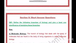 NBF New Book Biology Class 9  Unit  1 The Science of Biology  Exercise conceptual Questions [upl. by Htabmas]