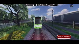 Roblox Croydon Full Journey on Tramlink from Mitcham Junction to Lloyd Park First video of 2024 [upl. by Initirb64]