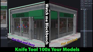 New Blockbench Knife tool will 100x your models in minutes watch me using it Bedrock Dev Minecraft [upl. by Edik]