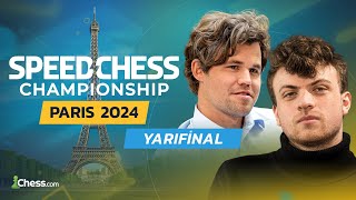 Magnus Carlsen Vs Hans Niemann  Speed Chess Championship 2024 [upl. by Ocir]