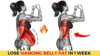 The Best Exercises for Hanging Belly Fat  30min Workout To LOSE 3 INCHES OFF WAIST in 1 Week [upl. by Frederiksen]