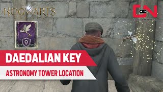 How to Find Daedalian Key amp Cabinet in the Astronomy Tower Hogwarts Legacy [upl. by Ecurb491]