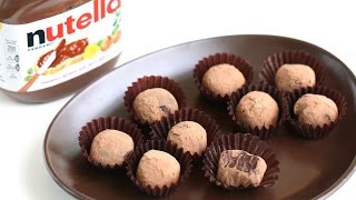 Nutella Chocolate Truffle Recipe 누텔라 초코볼 만들기  한글 자막 [upl. by Airolg]