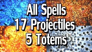 Path of Exile  All Projectile Spells with 5 Totems amp 17 Projectiles  12 Gems  MTXs [upl. by Acinod]