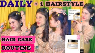 Daily Haircare🎀Routine Hairstyle trending vlog video hairstyle viralvideo dailyvlog yt [upl. by Dora825]