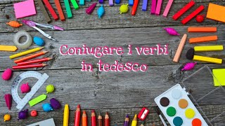 La coniugazione dei verbi forti e deboli in tedesco [upl. by Zed]