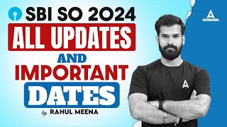 SBI SO Notification 2024  SBI SO Exam Date 2024  SBI SO Recruitment 2024 All Updates [upl. by Aytac]