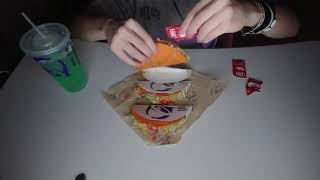 First Asmr Video Taco Bell Crunchy Eating Sounds Drinking Sounds Ramble [upl. by Maureen]