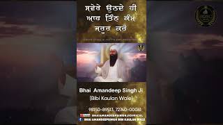 ਸਵੇਰੇ ਉਠਦੇ ਹੀ ਆਹ ਤਿੰਨ ਕੰਮ ਜਰੂਰ ਕਰੋ  Bhai Amandeep Singh Ji  Bibi Kaulan Ji Wale reels viral [upl. by Halladba]