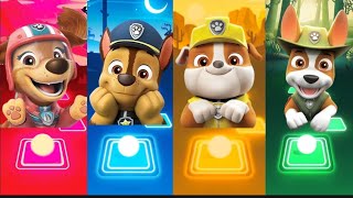 Paw Patrol – Liberty amp Chase ampRubble ampTracker Tiles Hop Gaming pawpatroltoys tileshopedmrush [upl. by Ytram416]