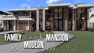 Modern Family Mansion 100k Roblox Bloxburg  No Large Plot [upl. by Curcio187]