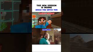 Minecraft Movie Original vs ANIMATED minecraft minecraftmovie [upl. by Noirb]