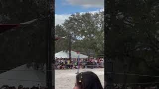 Sarasota Medieval Fair Jousting fun america florida medieval fair horse jousting [upl. by Royo149]