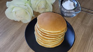 Najlepszy przepis na amerykańskie naleśniki  pancakes ❤Prosty przepis ❤Delikatne i puszyste❤ [upl. by Airb379]