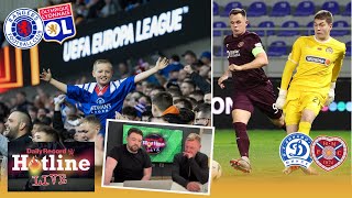 Hotline Live  Rangers v Lyon preview LIVE from Ibrox plus updates from Hearts tie with Dinamo Minsk [upl. by Ihpen]