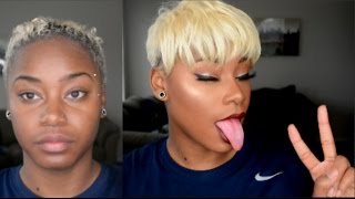 How to MOLD CUT AND STYLE MY Short Hair at home  Laurasia Andrea [upl. by Cohby10]