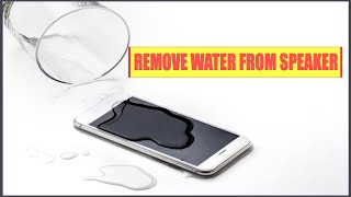 Remove water from Speaker With Sound GUARANTEED [upl. by Finer]