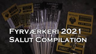 Salut Compilation Raketter amp Thundershots  Fyrværkeri Test 20202021 [upl. by Stetson]