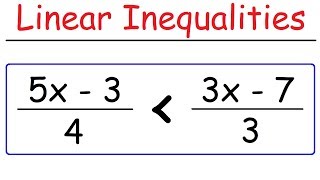 How To Solve Linear Inequalities [upl. by Saks]