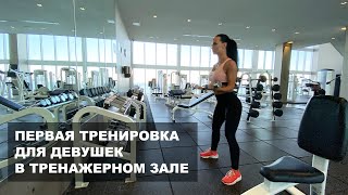 Первая тренировка для девушек в тренажерном зале [upl. by Pollack]