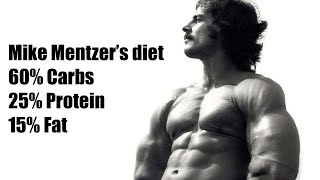 Mike Mentzer’s muscle building Diet was 60 Carbs  mikementzer bodybuilding fitness diet [upl. by Ajup]