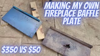 DIY FIREPLACE BAFFLE PLATE  ULTIMATE WOOD HEATER REPAIR [upl. by Ancelin]