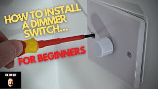 How to Install a Dimmer Switch  Beginners Electrical Guide [upl. by Tabshey]