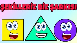 ŞEKİLLERİZ BİZ Şarkısı  Okul Öncesi için Eğitici ve Eğlenceli Bebek ve Çocuk Şarkıları  Çizgi Film [upl. by Aicenev35]