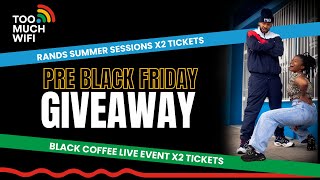 Pre Black Friday Giveaway With Black Coffee amp Rands [upl. by Selij942]