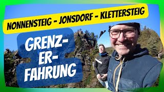 Grenzerfahrung Tag 2  Klettersteig Nonnensteig Jonsdorf Zittauer Gebirge [upl. by Haila1]