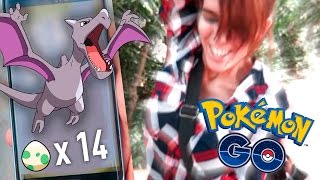 Abriendo 14 Huevos de 10KM  ¿Truco Aerodactyl [upl. by Lamiv644]