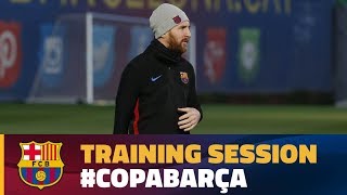 Last training session before the cup match against Valencia [upl. by Neelra]