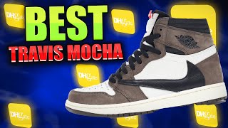 Best 11 Jordan 1 quotTravis Scott Mochaquot Review  DHGate Jordan 1 Review [upl. by Sanborne]