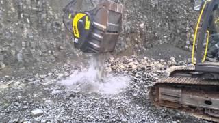 Crushing basalt in a quarry in Germany with the BF1204 [upl. by Zachary]