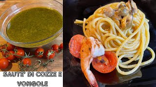 SPAGHETTI COTTI NEL SAUTE DI COZZE E VONGOLE [upl. by Ensign118]