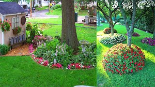 Best Tips for Landscaping Around Trees  Under Tree Garden Ideas [upl. by Gowon]