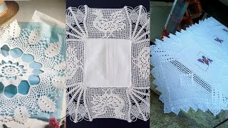 Crochet lace tablecloth Table Runners patterns [upl. by Madison659]