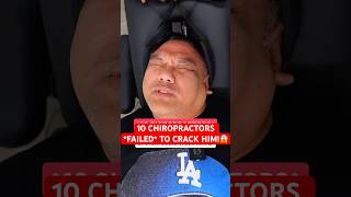 10 CHIROPRACTORS FAILED TO CRACK HIM😱 neckpain Chiropractic Trending Short [upl. by Peatroy]