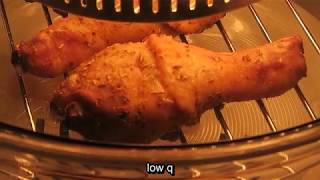 Cooking chicken drumsticks using halogen oven Closeup [upl. by Sonya200]