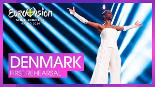 SNIPPET  Saba  Sand  🇩🇰 Denmark  First Rehearsal  Eurovision 2024 [upl. by Aztinaj]