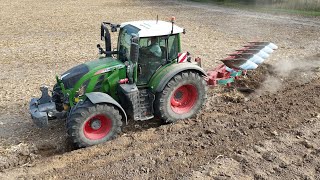 FENDT 724 mit ein KVERNELAND Variomat 5 Schar Pflug  4K [upl. by Trahern692]